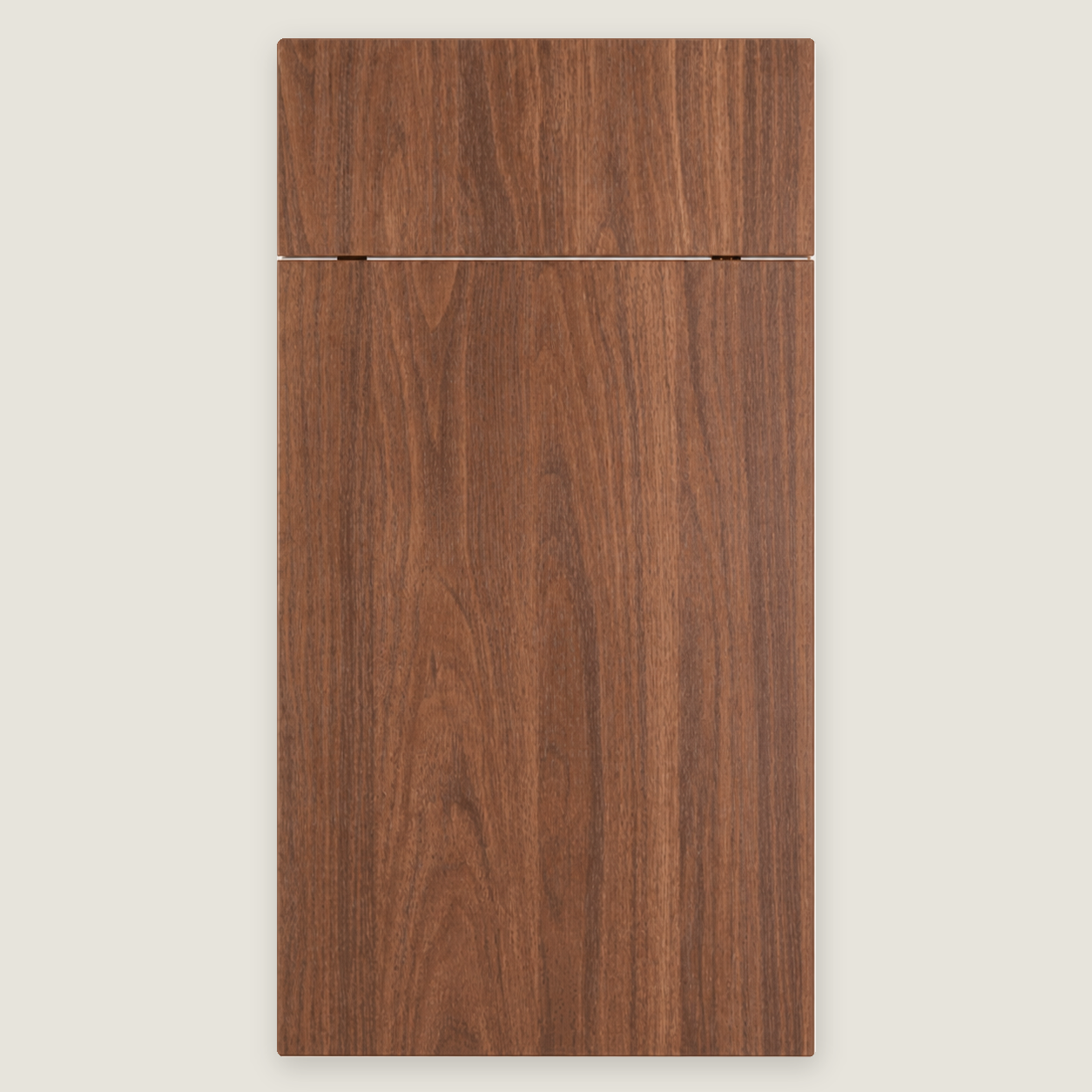 Auburn Carini Walnut cabinet door by Deluxe Wood Cabinetry