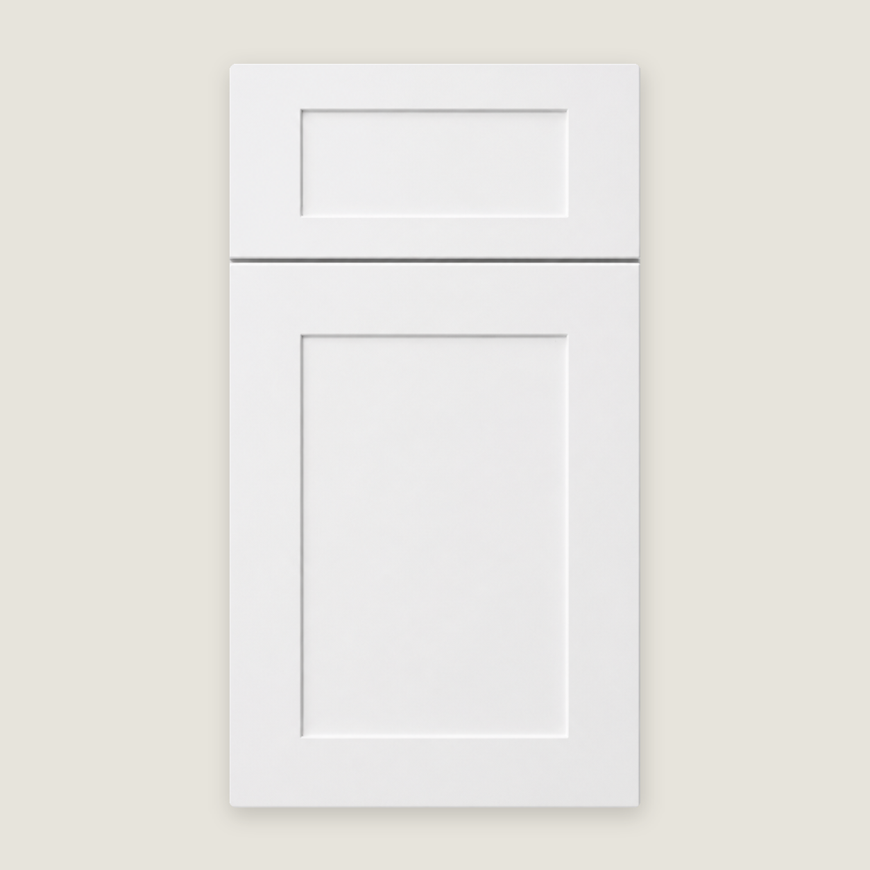 Liberty Shaker White cabinet door by Deluxe Wood Cabinetry