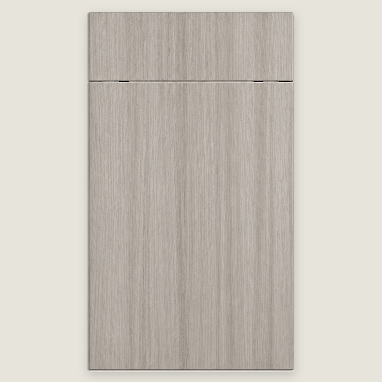 Medium Grey Fineline cabinet door by Deluxe Wood Cabinetry